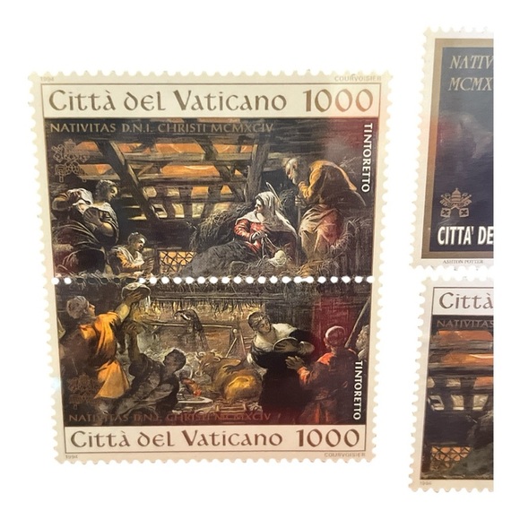Vatican City Stamp Collection Framed From Vatican Gift Shop - Picture 4 of 5